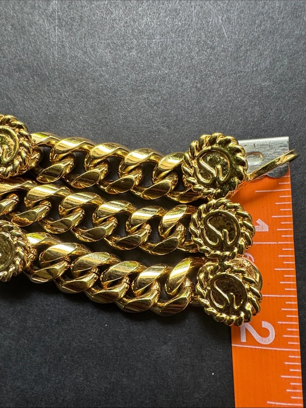 St. John Vintage Gold Chain Link Belt